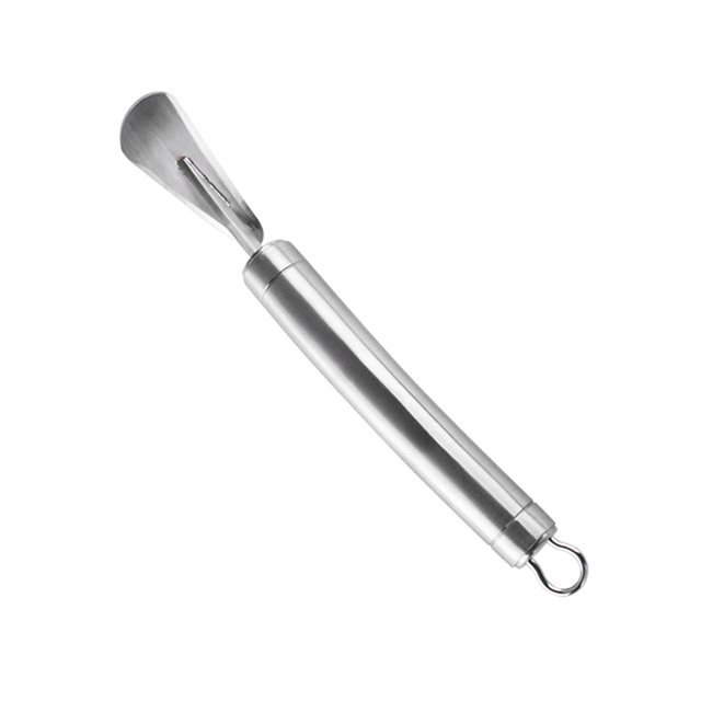 Toystoory Pelador de naranjas de acero inoxidable 304, pelador de frutas reutilizable para cocinar, abridor de limón de viaje, removedor de Zester lavable Mostrada Toystoory HA028559-00B
