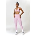 thumbnail image 3 of PISONIC Workout Sets for Women 2 Piece Twist Front Halter Sports Bras High Waist Biker Shorts Exercise Gym Yoga Outfit, 3 of 9