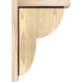 thumbnail image 3 of 6"W x 10"D x 14"H Crestline Rough Sawn Corbel w/Backplate, Douglas Fir, 3 of 9