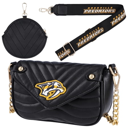 Women s Cuce Nashville Predators Vegan Leather Strap Bag