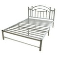 Home Source Kean Black Chrome Twin Bed
