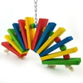 thumbnail image 4 of Meidiya Bird Parrot Chewing Sticks Toys,Hanging Multicolored Natural Wooden Blocks Suggested for Conures,Parakeets,Cockatiels,Lovebirds and Other Birds, 4 of 7