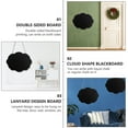 thumbnail image 3 of MasteelfCA 2 Pcs Double-sided Cloud Shape Boards Lanyard Design Display Chalkboards (Black), 3 of 8