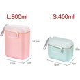 thumbnail image 2 of Ksopiavobs Baby Milk Powder, Portable Baby Food Storage Box Essential Cereal Infant Milk Powder Box Toddle Snacks Container(400ML,Pink), 2 of 7