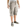 thumbnail image 1 of North 15 Mens Cotton Fashion Multi Pocket Belted Cargo Short-13015-Gry-46, 1 of 1