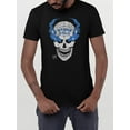 thumbnail image 2 of WWE Men's and Big Men's Stone Cold Blue Smoke Skull Graphic Tee, Sizes S-3XL, 2 of 6