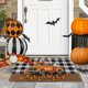 thumbnail image 4 of Yhmxh Alfombrillas de baño para baño Alfombra de baño Alfombra de Halloween de imitación de pashmina con estampado de calabaza para ambiente festivo Decoración del baño, 4 of 5