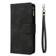 thumbnail image 3 of PU Leather Wallet Phone Case For Samsung Galaxy S21 Ultra S20 FE S10 S9 S8 Plus S10E Zipper Flip Card Slots Magnetic Cover, 3 of 4