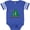 Football Blue and White, variant on Inktastic Little Brothersaurus Boys Baby Bodysuit