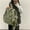Green, variant on Female College Student Backpack High School Large Capacity Travel Canvas Backpack,Black