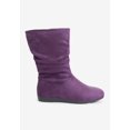 thumbnail image 4 of Comfortview Aneela Wide Calf Slouch Boot Mid Calf Winter Shoes, 4 of 6