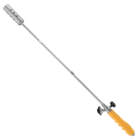 Weed Terminator Removable 3 Stage Weed Flame Torch Stainless Steel Outside Weed Burner Reusable Long Arm Weed Torch for Garden Melting Ice Charcoal Starter