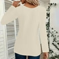 thumbnail image 2 of yillto Women Sweater Square Neck Ribbed Knit Lightweight Long Sleeve Tops Casual Stretch Pullover Sweaters, 2 of 4