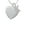 K, variant on Heart Locket - A - Crystal Initial Sophia Necklace, 18" 1"