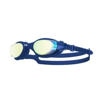 TYR Adult Fit Vesi Mirrored Swim Goggle - Gold/Navy