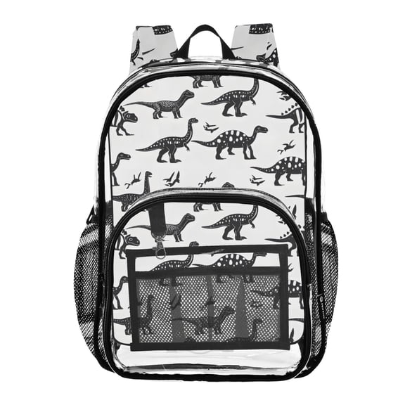 ALAZA Clear Backpack Dinosaurs PVC Transparent BookBag
