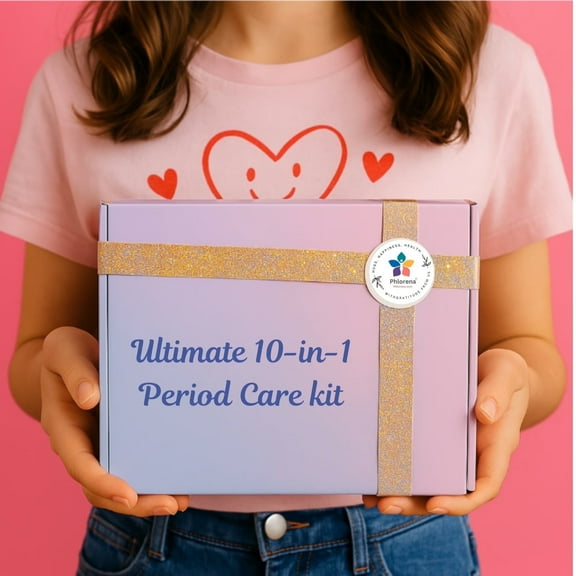 Menstrual Kit All-in-One 10 Pack | Period Kit Pack for Travelling, Tweens & Teenager | Feminine Hygiene Product