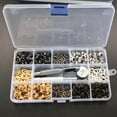 thumbnail image 3 of 200 Sets Grommet Kit 1/4 Inch, Upgraded 4 Colors Grommets Eyelets With 3 Pcs Install Tool And Storage Box, Easy To Use for Tarps, 3 of 5