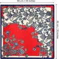 thumbnail image 3 of AWAYTR 35” Satin Large Silk Head Scarf 4 Pcs Women Square Silk Like Neck Scarf Hair Sleeping Wraps Lightweight Silk Bandana, 3 of 11