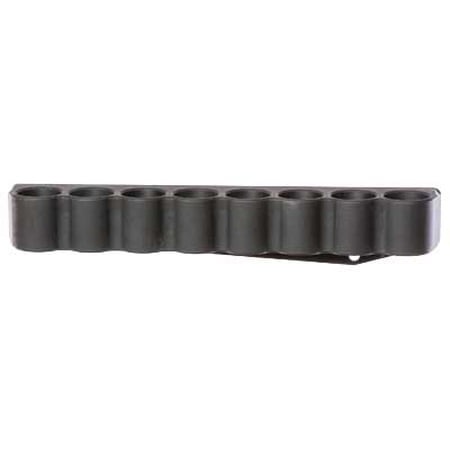 Mesa Tactical 8-Shell Side Saddle, 12 Gauge, Rugged, Reliable On-gun Shotshell Carriers, Fits Mossberg 500, 590, Black