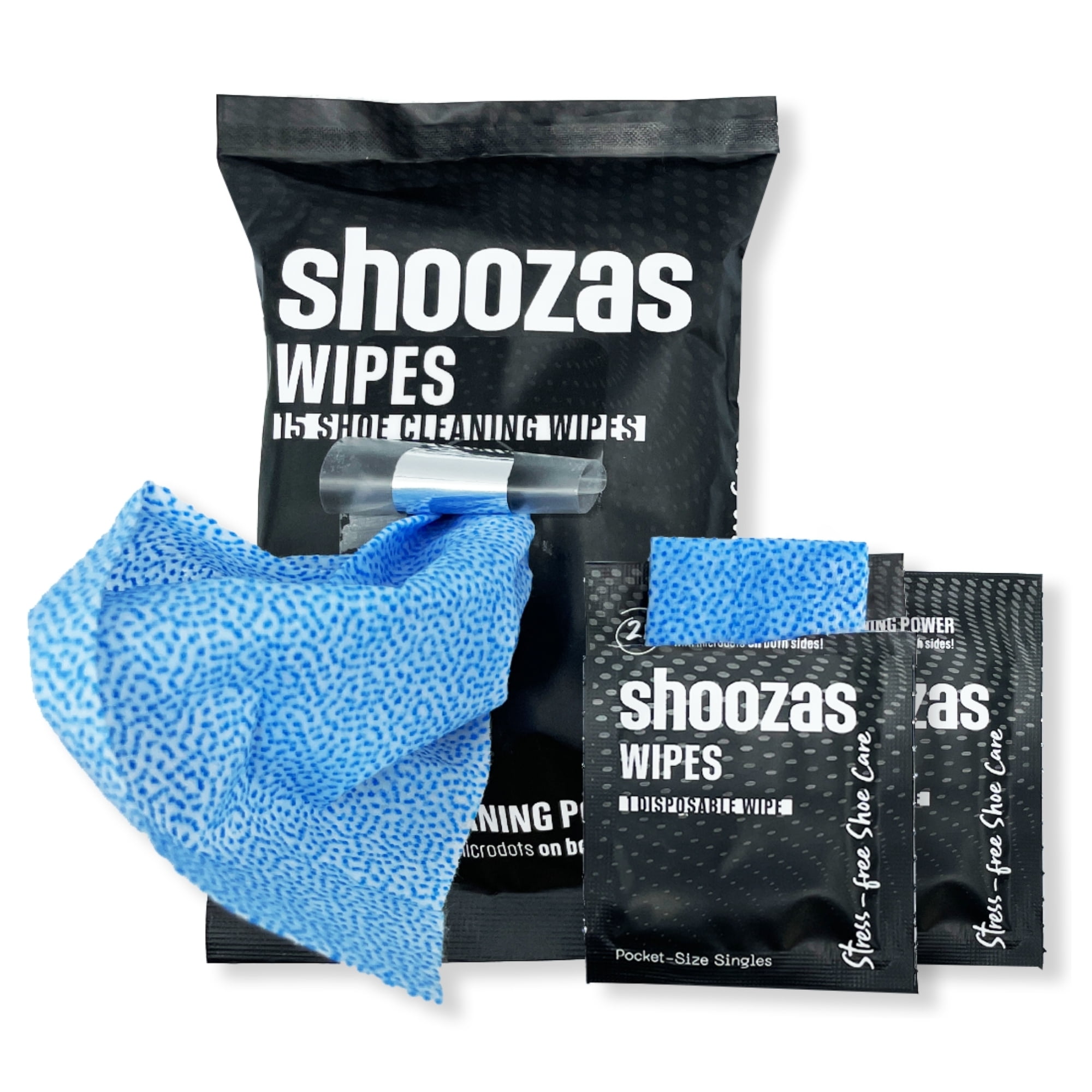 Shoozas Shoe Cleaner Wipes Bundle (25 Count) Remove Stains, Scuffs