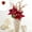 Red #3, variant on Large Christmas Artificial Flower Arrangement with Stems, Leaves, and Glitter - Red, Green, White, Pink Fabric Poinsettia Decor for Tree, Wreath, or Vase, 19.69X12.99In