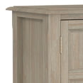 thumbnail image 6 of Simpli Home Burlington 30 inch Wide Solid Wood Transitional Low Storage Cabinet in Distressed Grey, 6 of 12