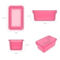 thumbnail image 6 of Pen+Gear Plastic Cubby Bin, Desktop Supply Organizer, Tint Pink, 6 of 9