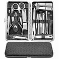 thumbnail image 1 of Manicure Set - 19 in 1 Stainless Steel Nail Kit - Professional Ingrown Nail Clippers Care Tools - Pedicure Set, 1 of 5