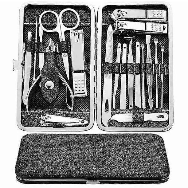 Manicure Set - 19 in 1 Stainless Steel Nail Kit - Professional Ingrown Nail Clippers Care Tools - Pedicure Set