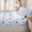 Blue White, variant on Erosebridal Shimmery Two Tone Bow Zipper Full Size Comforter Sets with Fitted Sheet and 2 Pillowcases,Whimsical Star Detail Zipper Bedding Set,Blue Purple White,4pcs,Reversible