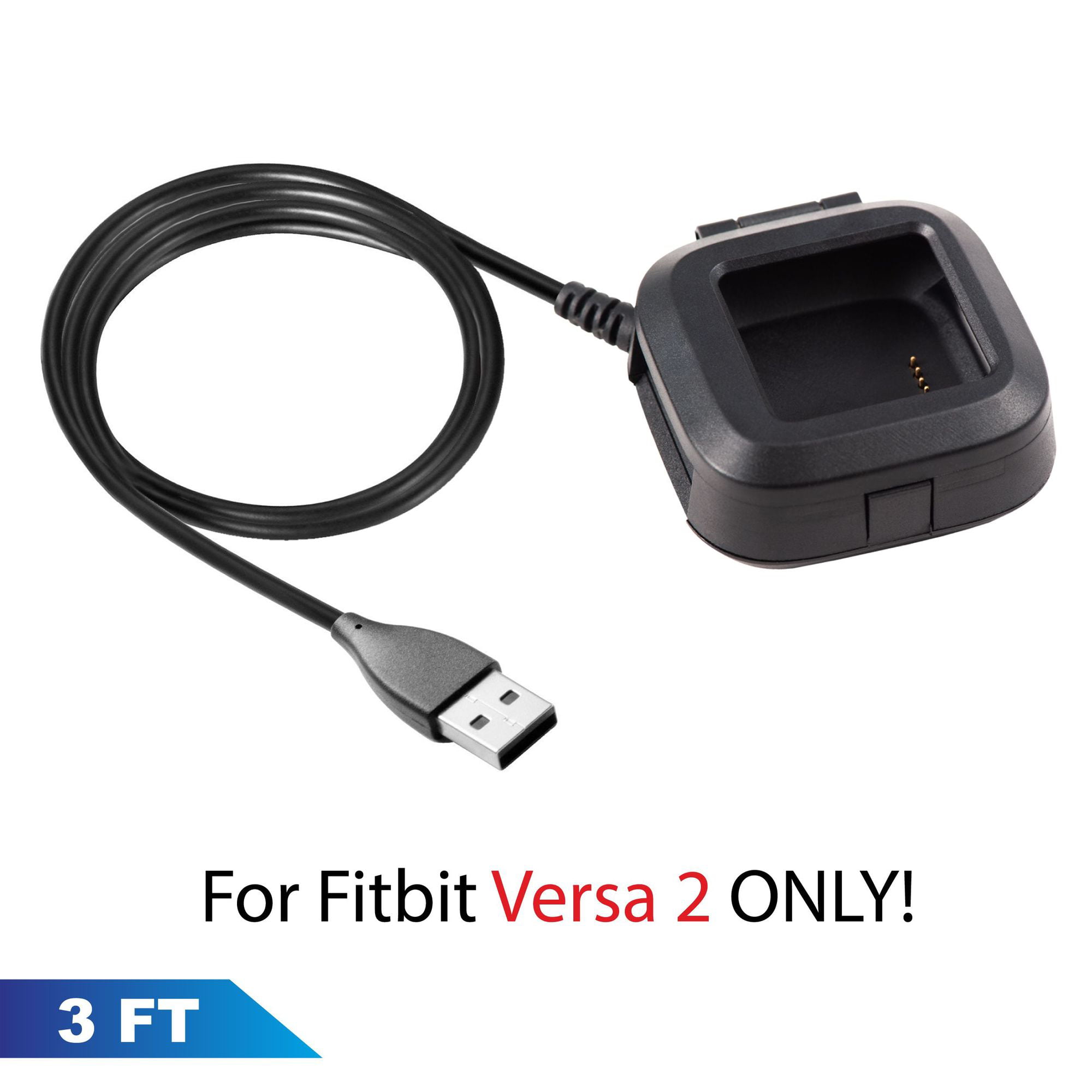 For Fitbit Versa 2 Charger Cable, USB 