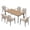 7-Piece Set, variant on JOIVI Outdoor Chairs Set of 2, Woven Wicker Outdoor Dining Chairs with Cushions and Armrest, Stackable Patio Dining Chairs for Deck, Porch