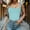 Light Blue, variant on SHITINN Women Square Neck Sleeveless Double Layer Tight Tank Top for Women Cropped Shirts for Girls 9-10 Spaghetti Strap Crop Top plus Size Thick Tops for Women Bra Top Pack Girls Top with Shelf Bra