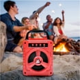 thumbnail image 6 of Nkmbld Bluetooth Speakers Wireless Portable Bluetooth Speakers with Double Subwoofer Bluetoot4. 2Wireless Speaker Support FM Radio Small Stereo Sound System for Home Party, Graduation Gift, Red, 6 of 9