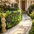 thumbnail image 3 of Expandable Fence Privacy Screen, Artificial Ivy Flower Hedge Fence, Outdoor Wall Decoration Balcony Railing Shelter Beautification Plant Wall for Outdoors Garden Patio Deck Apartment, 3 of 6