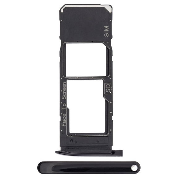 Replacement Single Sim Card   SD Card Tray For Motorola Moto G7 (XT1962) / Moto G7  Plus (XT1965-2 / 2019) - Black