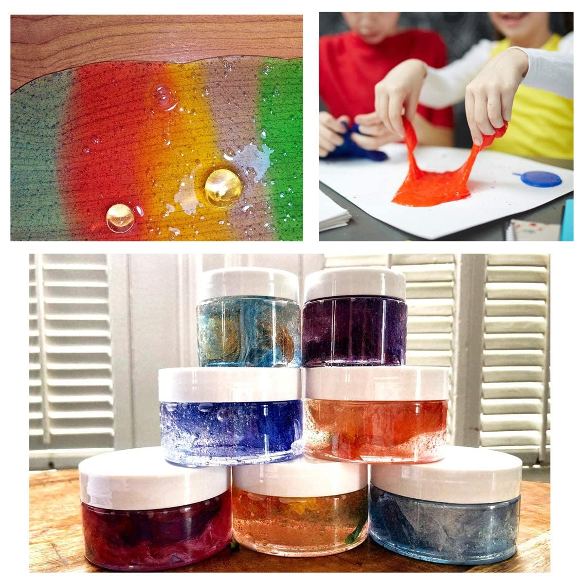 DEWEL Mica Powder Pigment  24 Colors  Coloring Muscovite Sericite Flour