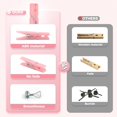 thumbnail image 6 of BZUEPRS 100Pcs Baby Shower Clothespins Plastic Clothes Pin with Waterproof Bag Mini Pink Pin Bulk 1.37 inch for Party Decorations, DIY Crafts, 6 of 14