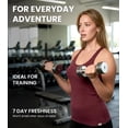 thumbnail image 4 of Merino.tech Women’s Tank Top - 𝗠𝗼𝗶𝘀𝘁𝘂𝗿𝗲 𝗪𝗶𝗰𝗸𝗶𝗻𝗴 Merino Wool Tank (XS-XXL) - Color, 4 of 8
