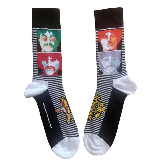 The Beatles Adult Faces Ankle Socks