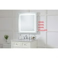 thumbnail image 3 of Helios 30in x 30in Hardwired LED mirror with touch sensor and color changing temperature 3000K/4200K/6400K, 3 of 5