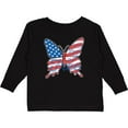 thumbnail image 3 of Inktastic Patriotic Butterfly Girls Long Sleeve Toddler T-Shirt, 3 of 5