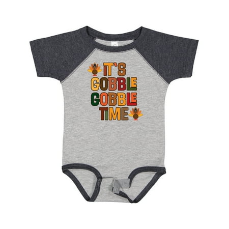 

Inktastic Thanksgiving Gobble Time Turkey Gift Baby Boy or Baby Girl Bodysuit