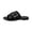 Black, variant on Black Woven Slide Sandals Fashion Sneakers for Women Cross Strap Slip On Open Toe Flat Casual Shoes Breathable Walk Sneakers Non Slip Summer Footwear for Beach Daily Street Shopping 6