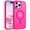 Pink, variant on for iPhone 13 Pro Max Case Super Magnetic [Compatible with MagSafe] TPU Protective Translucent Matte Smooth, Phone case for iPhone 13 Pro Max, Hot Pink