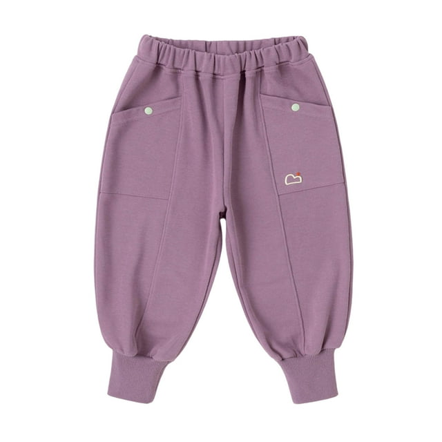 Kids Girls Sweatpants Girls' Athletic Pants with Pockets Drawstring Basic Boys Sweatpants Girl Pants 6-7 Years