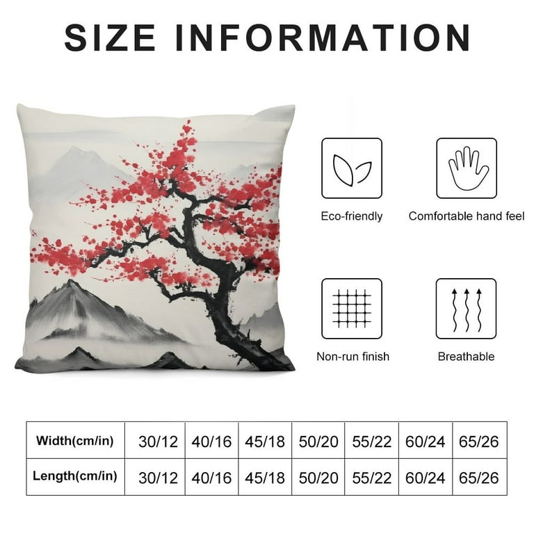 Set Of 2 Red And Black Printed Pillow Covers Set Of 2 Red And Black Printed Pillow Covers