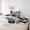 White Grey 05, variant on Erosebridal Cartoon Donkey Twin Bedding Sets 7-Piece for Kid, Cute Animal Bedding Comforter Set