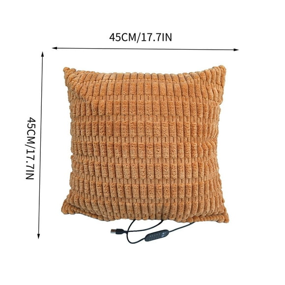 USB Electrics Pillow Cushion Cover 5 Gear Controlled Temperature Timing Office Warm Body Pillow Cover
